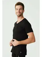 Erkek V Yaka Kısa Kollu Atlet 2 li Paket Us. POLO Assn. 80199 Siyah farklı açı