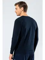 Erkek V Yaka Uzun Kollu T-Shirt Cacharel 1334/LACİVERT Lacivert farklı açı