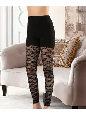 Derya Kurşun File Detaylı Kadın Tayt Derya Kurşun 477