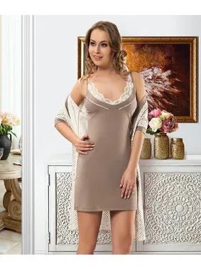 Derya Kurşun Gecelik Sabahlık Takım Derya Kurşun 1020 - Alternatif Görünüm