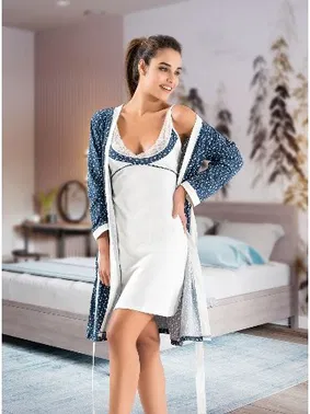 Derya Kurşun Gecelik Sabahlık Takım Derya Kurşun 1040