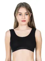 Geniş Askılı Body Sütyen Derya Kurşun 524 Siyah