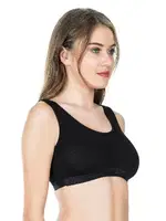 Geniş Askılı Body Sütyen Derya Kurşun 524 Siyah görsel 5