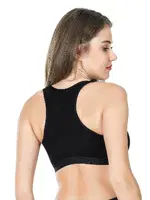 Geniş Askılı Sporcu Body Sütyen Derya Kurşun 525 Siyah