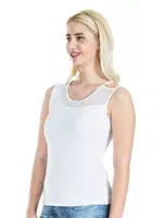 Geniş Transparan Askılı Kadın Atlet Derya Kurşun 180 Beyaz farklı açı