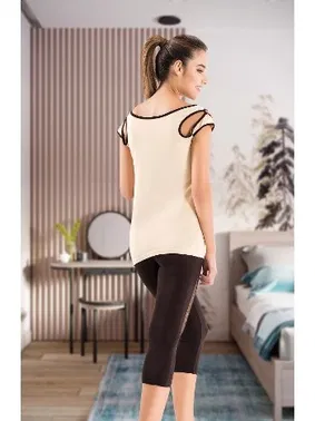 Derya Kurşun Geniş Yaka Kadın Kapri Takım Derya Kurşun 1502 - Alternatif Görünüm