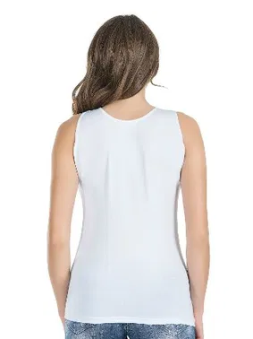 Derya Kurşun Güpürlü Sıfır Kol Kadın Atlet Derya Kurşun 155 - Alternatif Görünüm