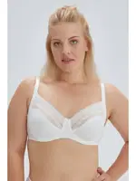 Hanna Balenli Toparlayıcı Çizgili Tek Sütyen Eros ERSK340 Ekru detay görünüm