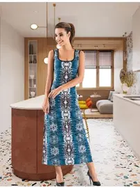 Derya Kurşun Havuz Yaka Uzun Kadın Elbise Derya Kurşun 957