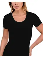 İmer 1241 Kısa Kol Yuvarlak Yaka Modal Atlet Siyah detay görünüm