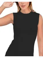 İmer 1263 Sıfır Kol Yuvarlak Yaka Modal Atlet Siyah detay görünüm