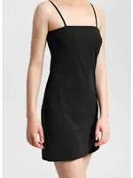 İmer 3162 Askılı Likralı Modal Kombinezon Siyah görsel 4