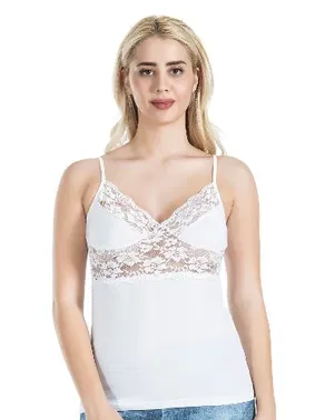 Derya Kurşun İnce Askılı Dantelli Kadın Atlet Derya Kurşun 258