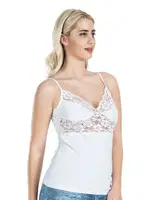 İnce Askılı Dantelli Kadın Atlet Derya Kurşun 258 Beyaz görsel 4