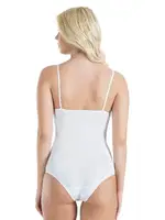 İp Askılı Dantelli Kadın Body Derya Kurşun 334 Beyaz detay görünüm