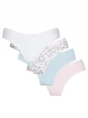 Öztaş Kadin Düz Renkli Bikini Külot (4lü Paket) 21001-H Öztaş