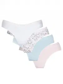 Öztaş Kadin Düz Renkli Bikini Külot (4lü Paket) 21001-H Öztaş