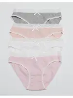 Kadin Düz Renkli Dantelli Bikini Külot (4 lü Paket) 2738-H Öztaş Karışık detay görünüm