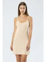 Kadın Ip Askılı V Yaka Mikro Kombinezon Türen 901/TEN Ten