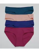 Kadın Likralı Bikini İz Yapmaz Renkli (4 lü Paket) 2734-H Öztaş Karışık