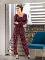 Kadın Tulum Derya Kurşun 1126 Bordo