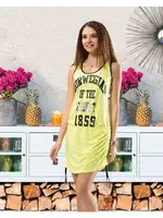 Kalın Askılı Kadın Elbise Derya Kurşun 954 Sarı