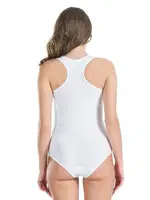 Kalın Askılı Sporcu Kadın Body Derya Kurşun 317 Beyaz