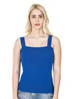 Kare Yaka Kadın Atlet Derya Kurşun 219 Saks Mavi