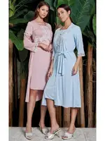 Kısa Kol Sabahlık Gecelik Takım Jar Pierre 219 detay görünüm