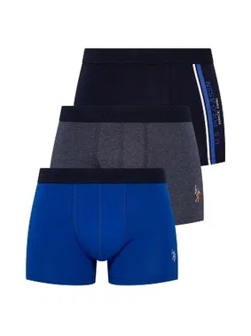 Us. POLO Assn. Kısa Paça 3lü Boxer U.S. Polo Assn. 80307