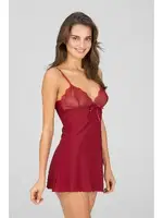 Kom Barbie İp Askılı Dantelli Mini Babydoll görsel 8