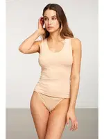 Kom Bayan Basic Singlet Pamuklu Atlet Ten görsel 7