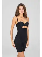 Kom Dora Düz Vücut Korsesi Siyah detay görünüm