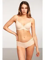 Kom Dorina Desteksiz İnce Askılı Sütyen Krem görsel 6