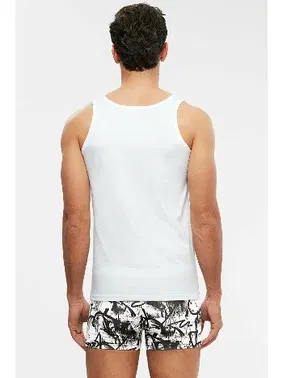 Kom Kom Erkek 2'li Atlet - Henry Askılı 2 li Basic Erkek Atlet - Alternatif Görünüm