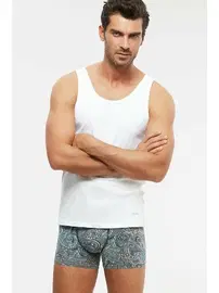 Kom Kom Erkek 2'li Atlet - Scott Askılı 2 li Basic Erkek Atlet