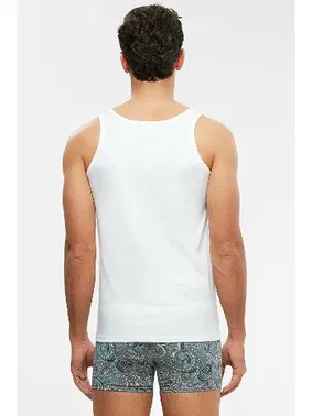 Kom Kom Erkek 2'li Atlet - Scott Askılı 2 li Basic Erkek Atlet - Alternatif Görünüm