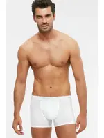 Kom Erkek Boxer - Tight Pamuklu 2 li Erkek Boxer Beyaz görsel 4