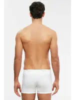 Kom Erkek Boxer - Tight Pamuklu 2 li Erkek Boxer Beyaz görsel 5