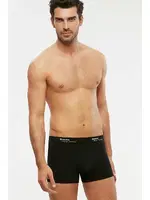 Kom Erkek Boxer - Tight Pamuklu 2 li Erkek Boxer Siyah görsel 11