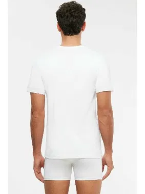 Kom Kom Eduardo Bisiklet Yaka 2 li Erkek Tshirt - Alternatif Görünüm