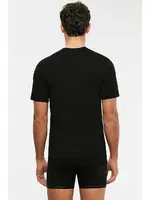 Kom Eduardo Bisiklet Yaka 2 li Erkek Tshirt Siyah görsel 5