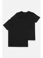 Kom Erkek Hulio Bisiklet Yaka 2 li Erkek Tshirt Siyah görsel 5