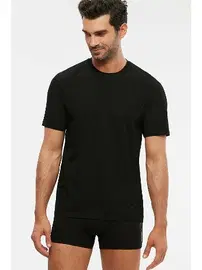 Kom Kom Erkek James Bisiklet Yaka 2 li Erkek Tshirt