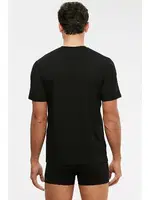 Kom Erkek James Bisiklet Yaka 2 li Erkek Tshirt Siyah detay görünüm