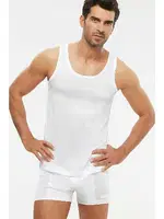 Kom Erkek Atlet - Elite Pamuk Merserize Askılı Erkek Atlet Beyaz farklı açı