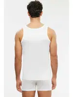 Kom Erkek Atlet - Elite Pamuk Merserize Askılı Erkek Atlet Beyaz görsel 4
