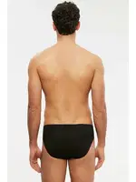 Kom Erkek Slip - Andres Modal Jakar Desen Erkek Slip Siyah görsel 4