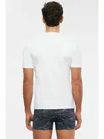 Kom Erkek V Yaka Pamuklu T-Shirt Antonio Beyaz görsel 4