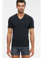 Kom Erkek V Yaka Pamuklu T-Shirt Antonio Lacivert görsel 7